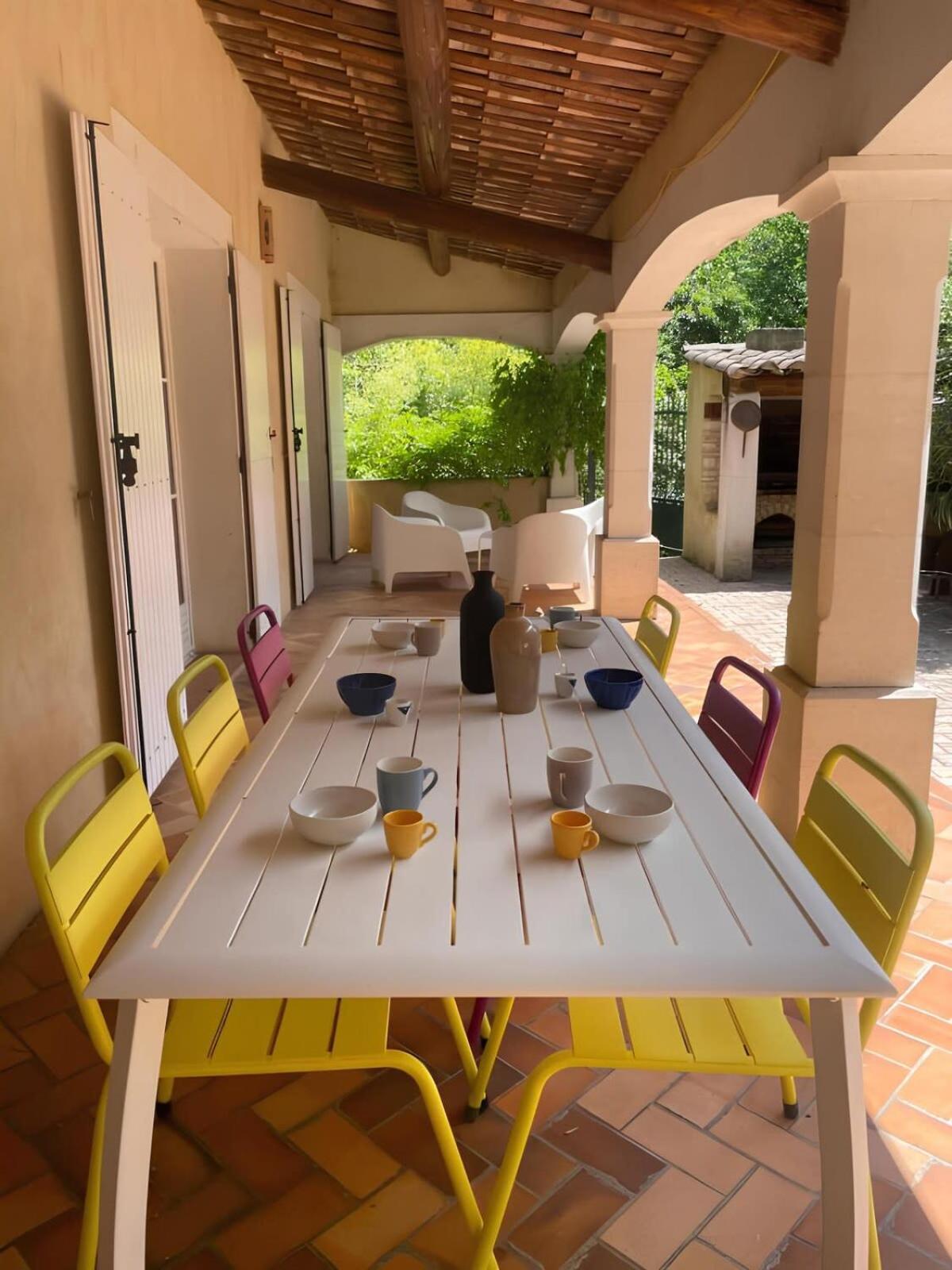 Les Oliviers - Villa 10 People - 5 Min Ardeche Saint-Julien-de-Peyrolas Luaran gambar