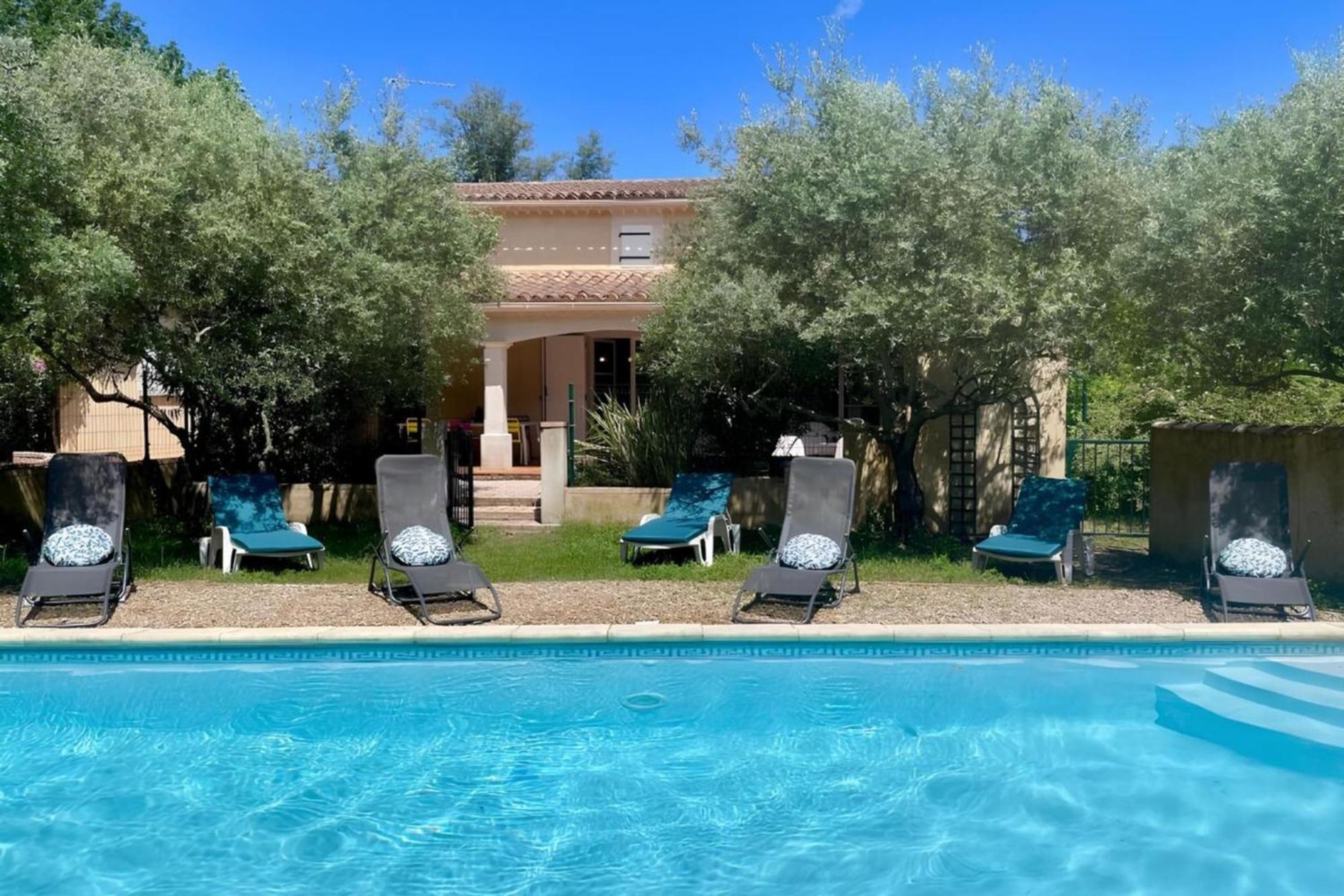 Les Oliviers - Villa 10 People - 5 Min Ardeche Saint-Julien-de-Peyrolas Luaran gambar